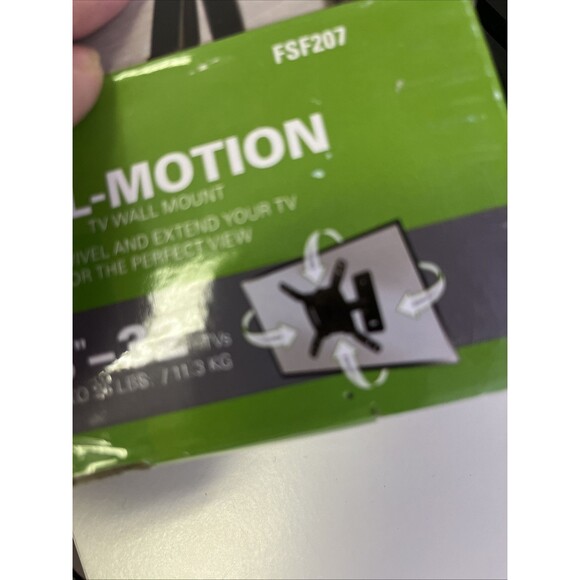 TV Wall Mount Fits 13-32 inch TV Up To 25lbs Sanus Vuepoint FSF207 Full Motion - Picture 9 of 11